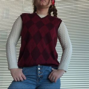 Wool sweater vest